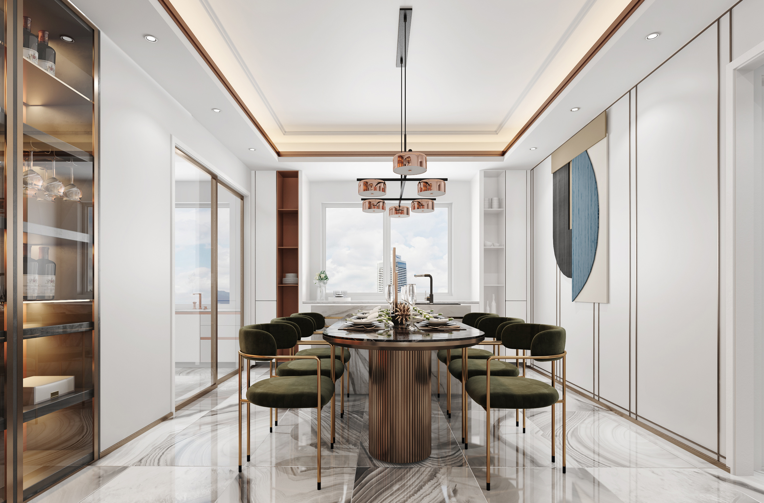 現(xiàn)代輕奢室內(nèi)裝修效果圖