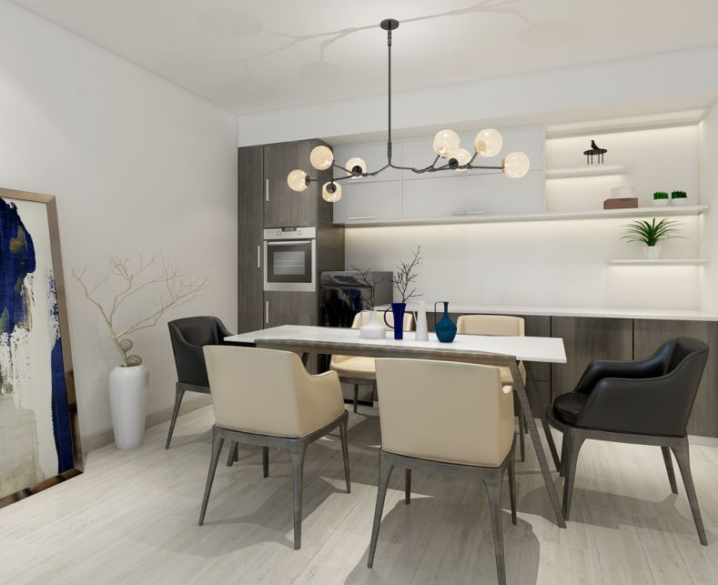 開門見墻的裝修效果圖裝飾什么好？