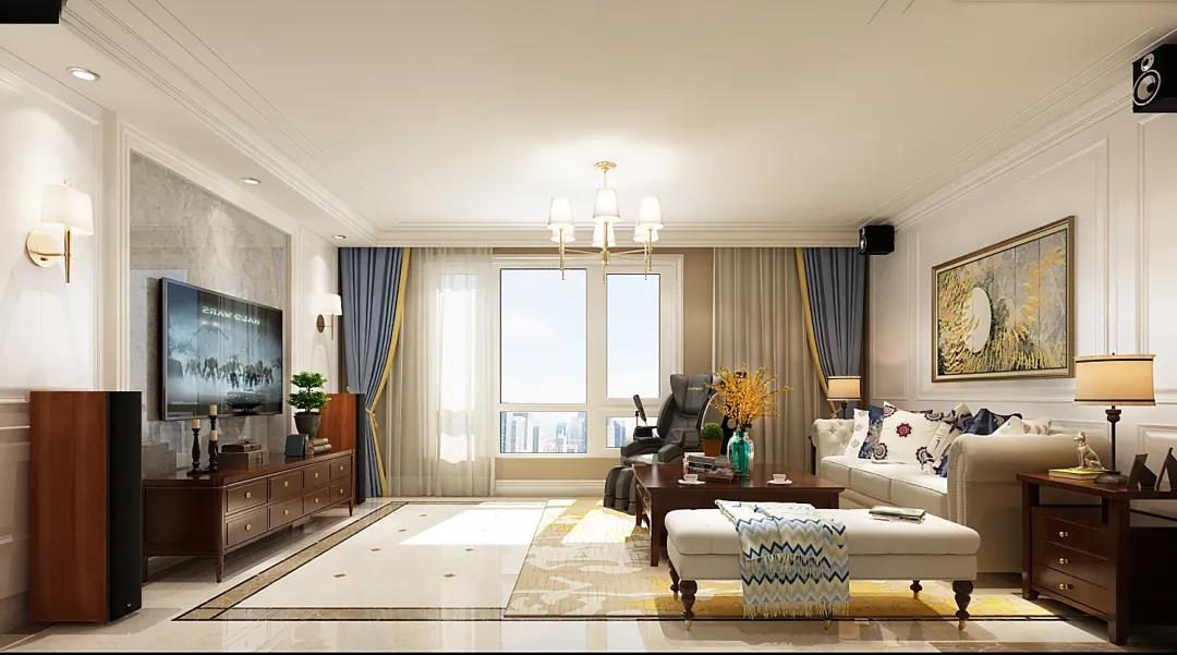 130㎡三室一廳簡美裝修案例 溫暖與愜意并存