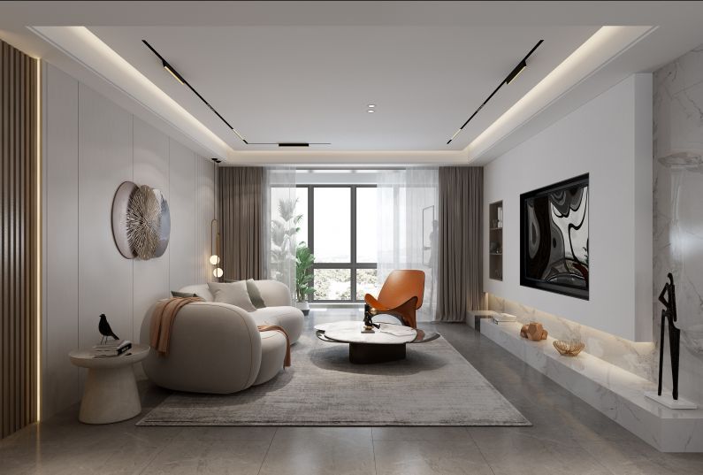 樓房黑白灰兩室一廳裝修效果圖 樓房黑白灰兩室一廳裝修效果圖