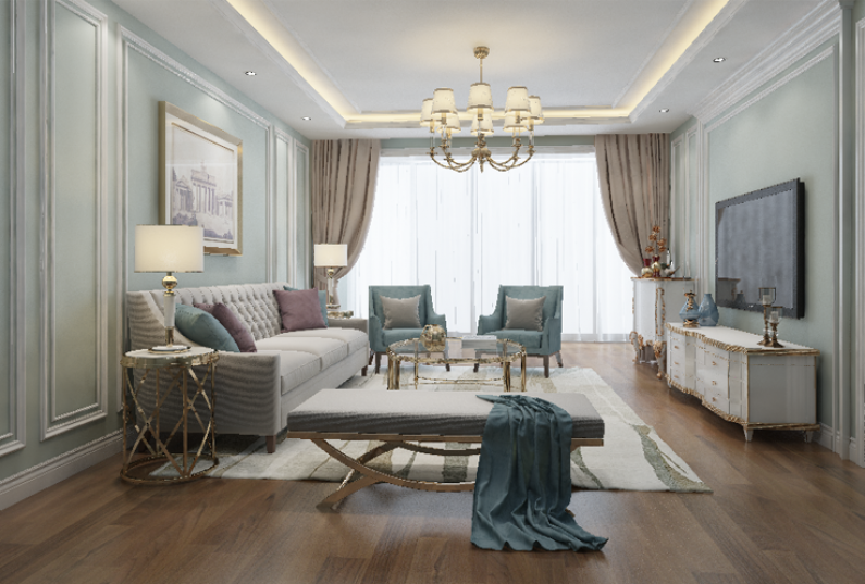 半圓羅馬柱裝修效果圖 半圓羅馬柱裝修效果圖