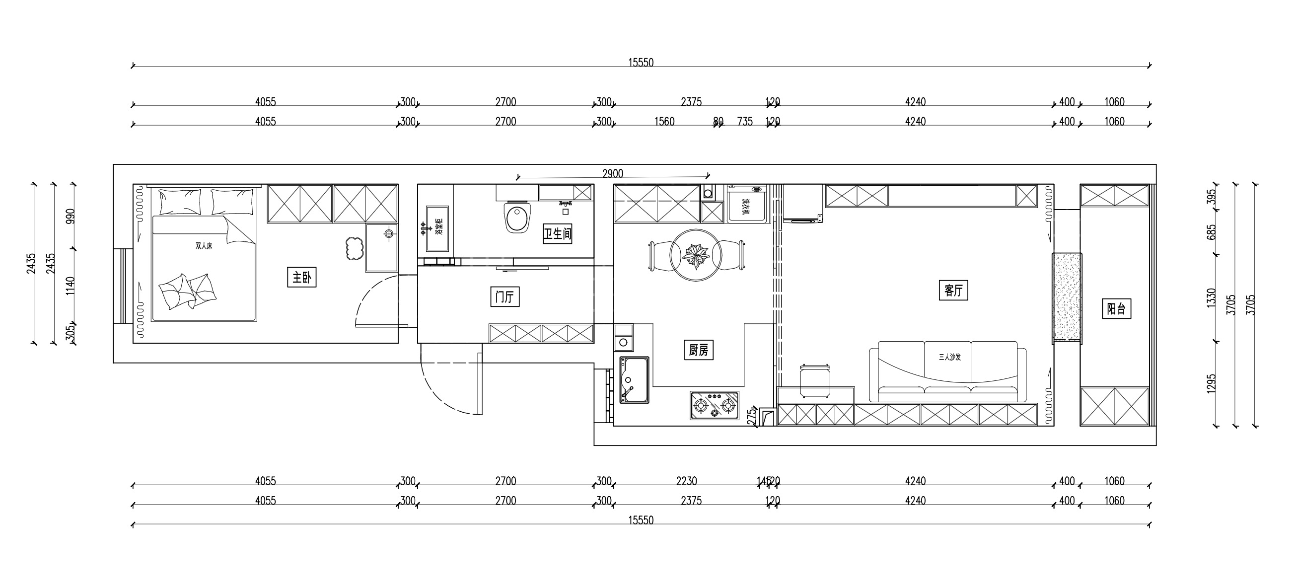 居然裝飾小戶型現(xiàn)代簡約